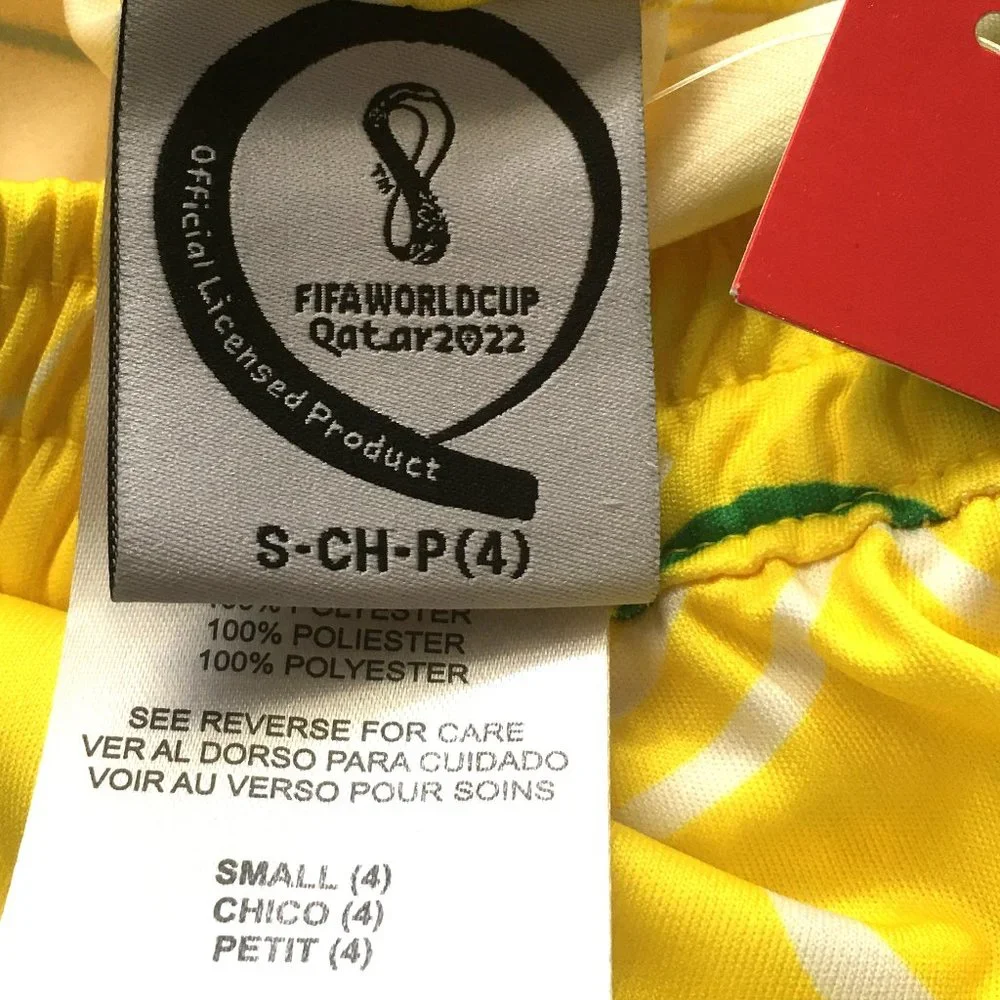 OUTERSTUFF Unisex Kids' FIFA World Cup Primary Classic Short - BRAZIL - NEW!!!